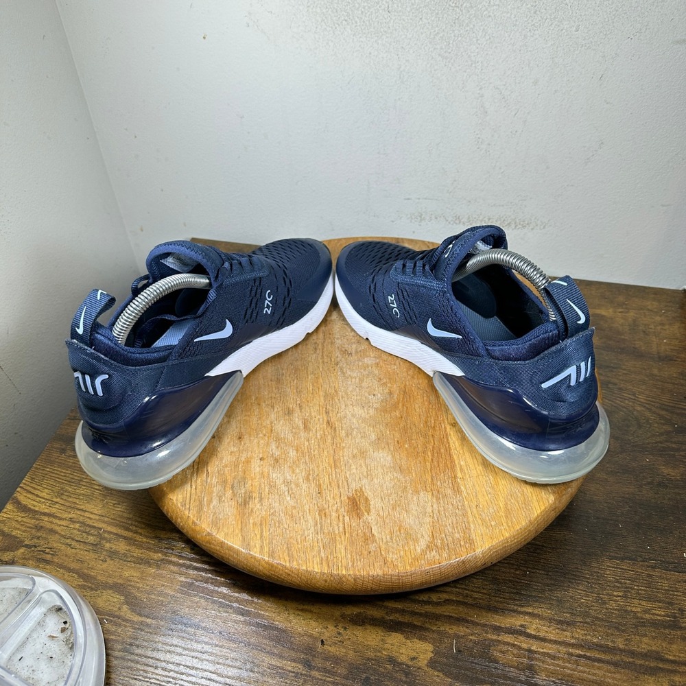Nike Air Max 270 Midnight Navy Light Blue Sneakers 943345-407 Womens 8.5 7Y - Picture 6 of 8